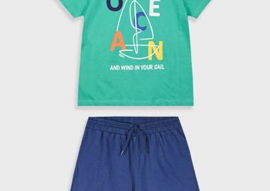 Σετ με τύπωμα για αγόρι | ΜΠΛΕ - Energiers - 